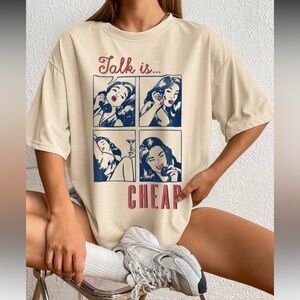 Graphic Khaki Women's Top